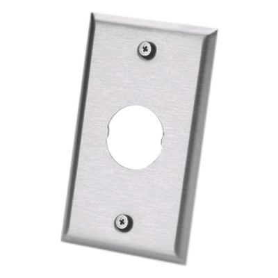 Placa de Pared IndustrialNet?, Para 1 Conector Industrial, de Acero Inoxidable - Imagen 2