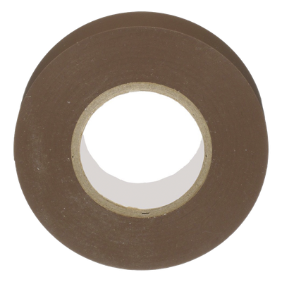 Cinta Eléctrica STRONGHOLD para Aislar, de PVC, Uso General Reparación y Mantenimiento, Grosor de 0.18mm (7 mil), Ancho de 19mm, y 20.12m de Largo, Color Café - Imagen 4