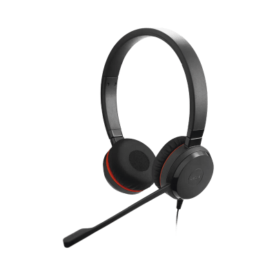 Jabra Evolve 30 II Duo con conexión USB C/A y 3.5mm, micrófono con cancelación de ruido y controlador en el cable con botones e indicadores LED (5399-829-369)) - Imagen 4