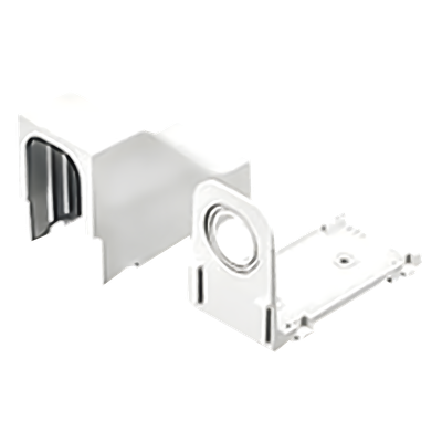 Accesorio Para Techo Falso/Entrada, Con Conexión Tubería 1/2 a 1 In, Compatible con Canaletas LD3, LD5 y LD10, Color Blanco