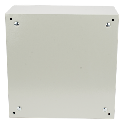 Gabinete de Acero IP66 Uso en Intemperie (400 x 400 x 200 mm) con Placa Trasera Interior de Metal y Compuerta Inferior Atornillable (Incluye Chapa y Llave PST407) - Imagen 5