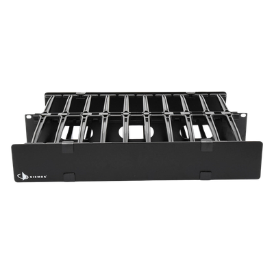 Organizador de Cable Horizontal RouteIT, Doble, Para Rack de 19in, 6in de profundidad, 2UR - Imagen 5