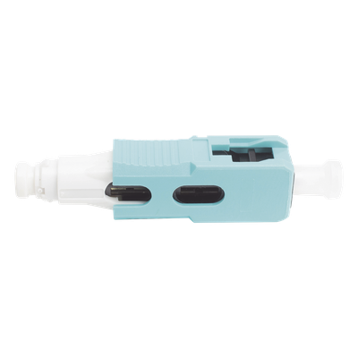 Conector de Fibra Óptica Pre-Pulido LightBow SC Simplex, Multimodo 50/125 (OM3/OM4), Re-Terminable, Color Aqua - Imagen 5