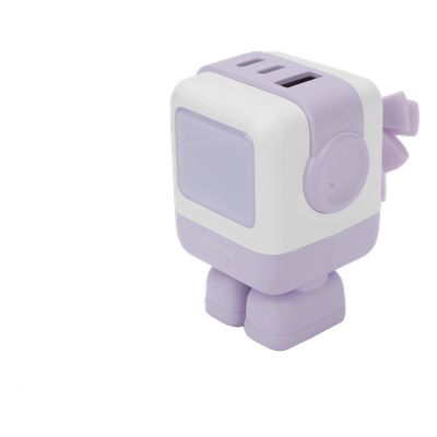 Cargador RobotGaN de 65W Serie UNO | 3 Puertos de Carga Rápida | 2 USB-C | 1 USB-A | PD 3.0 | QC 4.0 | Carga Inteligente | Tecnología GaN II | Zapato Magnético Extraíble | Carcasa Ignífuga | Pantalla LED - Imagen 5