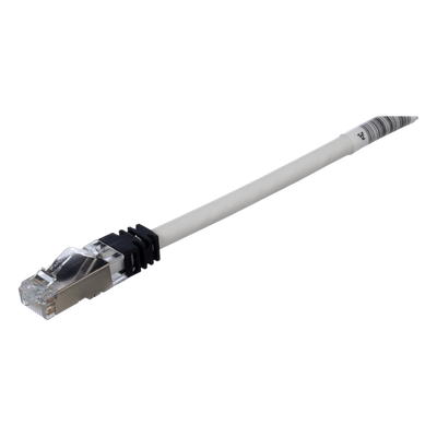 Patch Cord Cat6A, Blindado S/FTP, CM/LS0H, 3.5 Metros (11.48 Pies), Color Gris