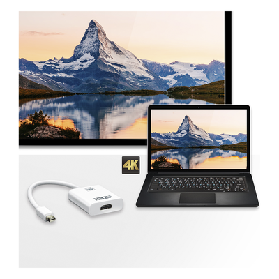 Adaptador activo de Mini DisplayPort a HDMI 4K | DisplayPort 1.2a | Compatible con audio - Imagen 3