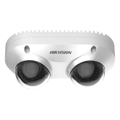PanoVu Series / Lente Dual de 4 Megapixel / 2 Lentes Fijos de 2.8 mm / Recomendado para Pasillos o Esquinas / IP67 / IK10 / PoE / WDR 120 dB / 10 mts IR / Entrada y Salida de Audio y Alarma / MicroSD - Imagen 3