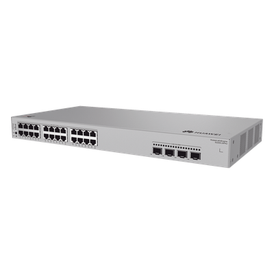 Switch de Acceso Gigabit Administrable PoE Capa 2 / 24 puertos 10/100/1000 Mbps (PoE) / 4 Puertos 2.5GE SFP Uplink  / ERPS / IMGP Snooping / DHCP Snooping / PoE Perpetuo / 400 W / Administración Nube Gratis