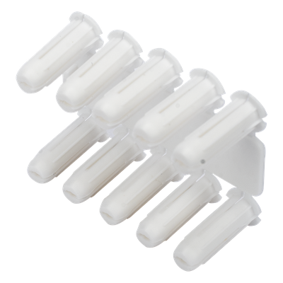 Taquete blanco 3/16" para tornillo 8mm x 3/4" (100pzs) (1101-01100) 