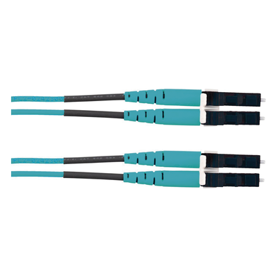 Jumper de Fibra Óptica Multimodo 50/125 OM3, LC-LC Duplex, LSZH (Cero Halógenos), Color Aqua, 5 Metros (16.40 Pies) - Imagen 3