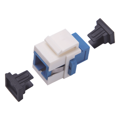 Acoplador Keystone / Fibra Óptica Monomodo / SC/PC Simplex a SC/PC Simplex / Tolerancia ±0.10 a ±0.25 dB / Material ABS