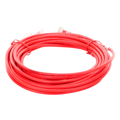 Cable de Parcheo Slim UTP Cat6A - 5 Metros (16.40 Pies) Rojo, Diámetro Reducido (28 AWG) - Imagen 5