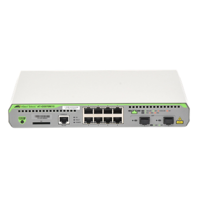 Switch Administrable CentreCOM GS970M, Capa 3 de 8 Puertos 10/100/1000 Mbps + 2 puertos SFP Gigabit - Imagen 6