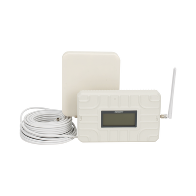Kit Amplificador de Señal Celular 2G, 3G, 4G y 5G / Mejora llamadas convencionales y VoLTE / Amplifica señal de TELCEL, AT&T, MOVISTAR, BAIT,DiRi y más / Cubre hasta 150 m².