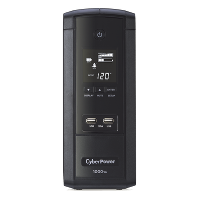 UPS de 1000 VA/600 W, Topología Línea Interactiva, Entrada 120 Vca NEMA 5-15P, Tipo Torre, Con 10 Tomas NEMA 5-15R, 5 años de garantía