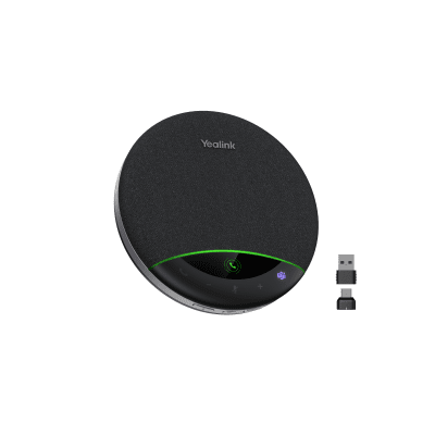 Yealink SP96, altavoz portátil con micrófono integrado, Bluetooth 5.3 con adaptador USB-C/A, alcance de captación de voz de 5 m, 26 horas de conversación, cancelación de ruido con IA. - Imagen 3