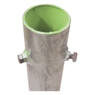 Base para Mástil Hasta 2" con Opresores, Base de 30 x 30 cm y Tubo de 50 cm Ced. 30. Galv. Inmersión. - Imagen 4