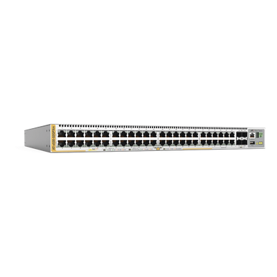 Switch PoE+ Stackeable Capa 3 / 40x 10/100/1000 Mbps + 8x Multigigabit 100M-5G / 4x SFP+ 10G / PoE+ 90W / 720W / Fuente Redundante
