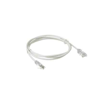 Cable de Parcheo TX6, UTP Cat6, Diámetro Reducido (28AWG), Color Blanco Mate, 4.57 Metros (15 Pies) - Imagen 4