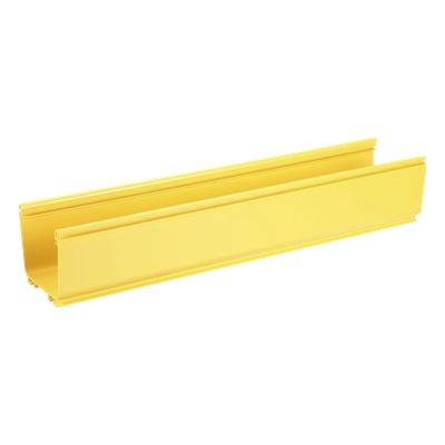 Canaleta FiberRunner™ 4X4, de PVC Rígido, Color Amarillo, 1.8 m de Largo - Imagen 2