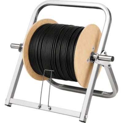 Soporte Desenrollador de Cable / Capacidad 80 kg (176.4 lb) / Acero Reforzado Anti-óxido / Plegable Sin Herramientas / Fibra Óptica Drop y Cables de Red