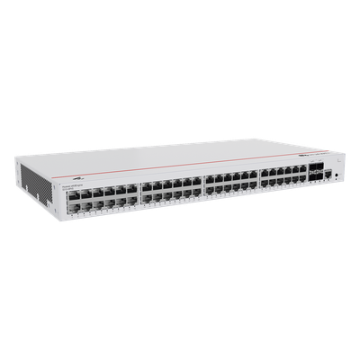Switch de Distribución/Core Gigabit Administrable PoE Capa 3 / 48 puertos 10/100/1000 Mbps (PoE) / 4 Puertos 1GE SFP Uplink / ERPS / Rutas Estáticas / iStack / PoE Perpetuo / 380W / Administración Nube Gratis - Imagen 4
