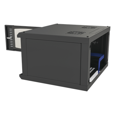 Gabinete para Montaje en Pared, con Puerta de Cristal Templado, Cuerpo Fijo, con 6 Unidades de Rack, de 19in, Fabricado en Acero - Imagen 8