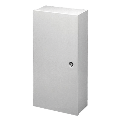 Gabinete de Bisagra Continua, Tipo 1, de 914 x 1219 x 235 mm, De Acero, Color Gris