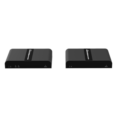 Kit extensor KVM (HDMI y USB 2.0) hasta 100 metros | Resolución 4K @ 30 Hz | Cat 6/6A/7 | CERO LATENCIA | Salida Loop | Soporta Switch Gigabit para control KVM múltiple | Soporta hasta 253 