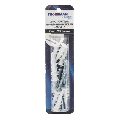 Kit de 10 taquetes autoperforables y 10 tornillos 10mm x 1 1/2" (1301-05002) - Imagen 5