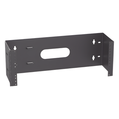 Rack Abierto de Instalación en Pared con Bisagras, Profundidad de 159 mm, 19 in de Ancho, 4 UR, Color Negro - Imagen 3