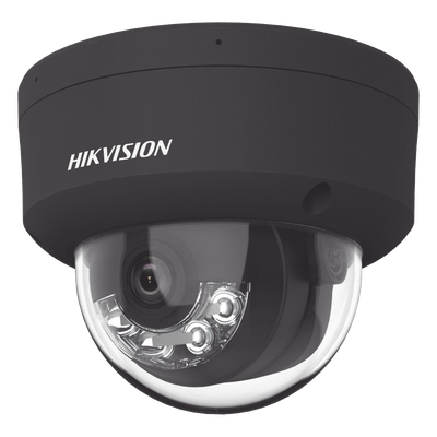 Domo IP 4 Megapixel / Color Negro / Lente 2.8 mm / Dual Light (30 mts Luz Blanca + 30 mts IR) / 2 Micrófonos Integrados / ACUSENSE / Exterior IP67 / IK10 / WDR 120 dB / PoE / ONVIF / Micro SD / Metal / ACUSEEK