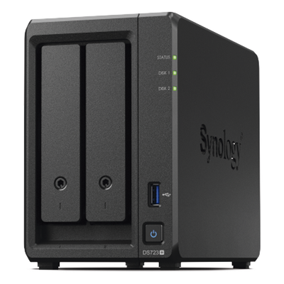 Servidor NAS de 2 Bahías (Expandible a 7 Bahías) / Hasta 126 TB / Servicio Nube Gratis (P2P) / Administración Remota y Respaldo Programado