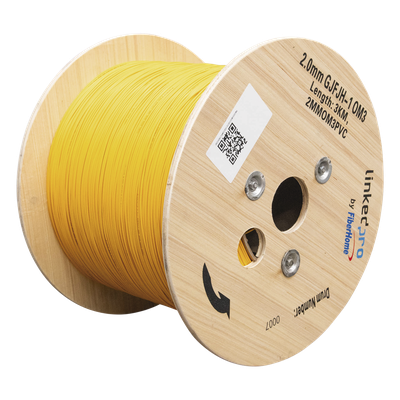Fibra Óptica Multimodo OM3 2 mm Simplex Tight Buffer (900 micras), Precio Por Metro, (Hasta 2000 Metros en un Solo Tramo de Cable)