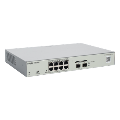 Switch Administrable PoE Capa 2 con 8 puertos Gigabit PoE 802.3af/at + 2 SFP para fibra 1Gb, gestión gratuita desde la nube, 125w - Imagen 5
