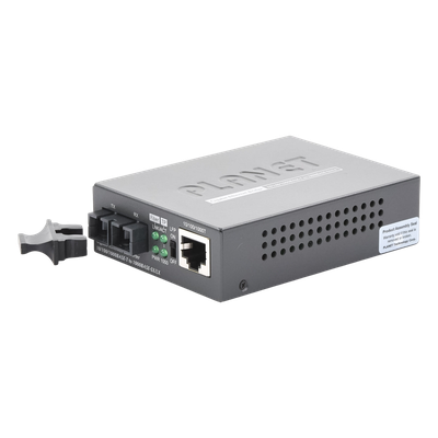 Convertidor de Medios 1000 Mbps UTP/Fibra Óptica Mono-Modo Hasta 20 Km, Conector SC - Imagen 3