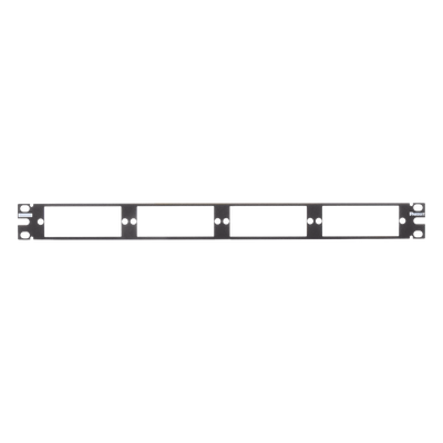 Patch Panel de Fibra Óptica, Para 4 Placas Acopladoras FAP o FMP, Color Negro, 1UR - Imagen 5