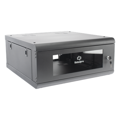 Gabinete de Pared con Puerta de Cristal Templado, 635mm de Profundidad, 4U Rack de 19'', Acero Reforzado - Imagen 5