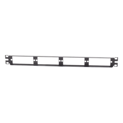 Patch Panel de Fibra Óptica, Para 4 Placas Acopladoras FAP o FMP, Color Negro, 1UR - Imagen 7