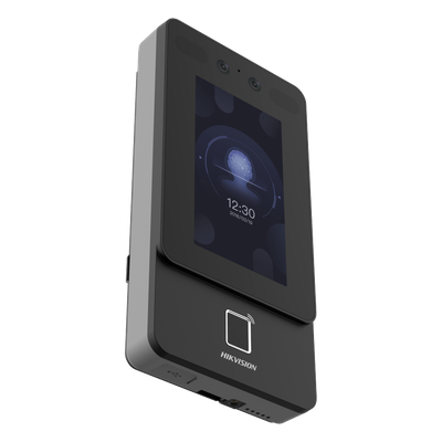 Terminal Min Moe de Reconocimiento Facial / Lector PROX EM 125 kHz / Cámara 2 MP con HIK-IA / Pantalla Táctil 4.3" / PoE y WiFi / Exterior IP65 / 1,500 Rostros / 3,000 Huellas / SIP Estándar - Imagen 3