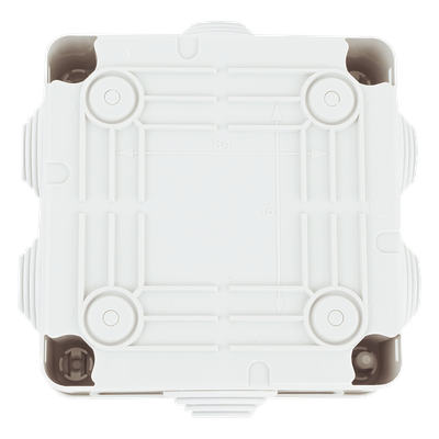 Caja Estanca de PVC Para Derivación y Conexión, 6 Entradas, Tapa con Tornillo de 1/4" de Vuelta, 100x100x50 mm (Área Interna), Uso Exterior IP55, Material que no Propaga el Fuego y Libre de Hálogenos - Imagen 7