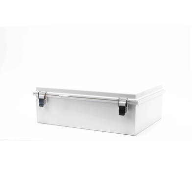 Gabinete de Plástico ABS, Uso en Intemperie IP66 (350 x 460 x 160 mm) Cierre por Broche Inoxidable y Permite Cerrado con Candado y Llave (Perno 5mm) No Incluido - Imagen 4