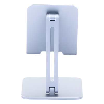 Soporte de Aluminio para IPad & Tablet | Plegable |Angulo Ajustable de 180° y 270° | Base Antideslizante | Protección de Silicona | Amplia Compatibilidad con dispositivos de 7.9'' a 12.9'' | Aluminio Solido | Color Gris - Imagen 3