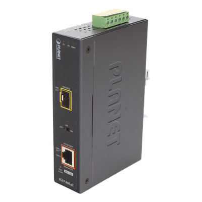 Convertidor de Medios PoE Industrial, Puerto SFP 1000BASE-SX/LX a Puerto RJ45 Gigabit con Salida PoE 802.3at (Hasta 30 W). - Imagen 5
