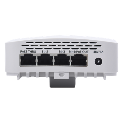 Access Point WiFi cnPilot e430H Indoor Wall Plate, doble banda, Wave 2, antena beamforming, 4 puertos de salida (1x PoE Gigabit y 3x Ethernet Gigabit) - Imagen 7