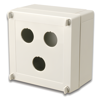Caja industrial de conexión (Ruggedized), de 3 puertos de cobre o fibra, con protección IP66/IP67 (NEMA 4X)