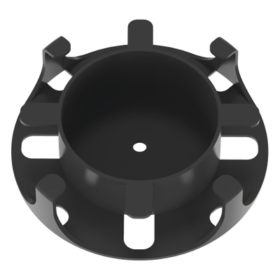 Administrador de Fibra Óptica en Paneles Opticom de 1 UR, Color Negro, 2 Piezas