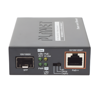 Convertidor de Medios PoE, 1 Puerto RJ45 Gigabit con Salida PoE 802.3af/at/bt (Hasta 60 W)/ 1 Puerto SFP 100/1000BASE-X - Imagen 6