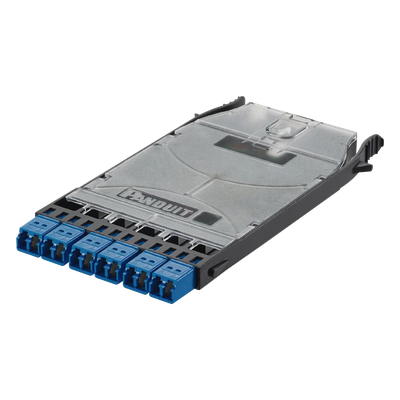 Cassette HD Flex? Con 6 Puertos LC Duplex (12 Fibras), Para Fibra Monomodo OS2, Color Azul