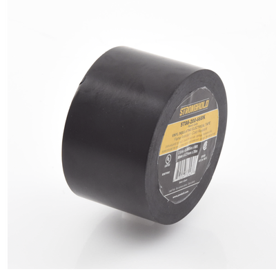 Cinta Eléctrica STRONGHOLD Para Aislar, de PVC, Trabajo Pesado Eléctrico (UV, abrasión, aceite, corrosión), Grosor 0.21 mm (8.5 mil), Ancho 50 mm, y 20 m Largo, Uso Int./Ext., Color Negro. Superior a cinta Super 33 - Imagen 5